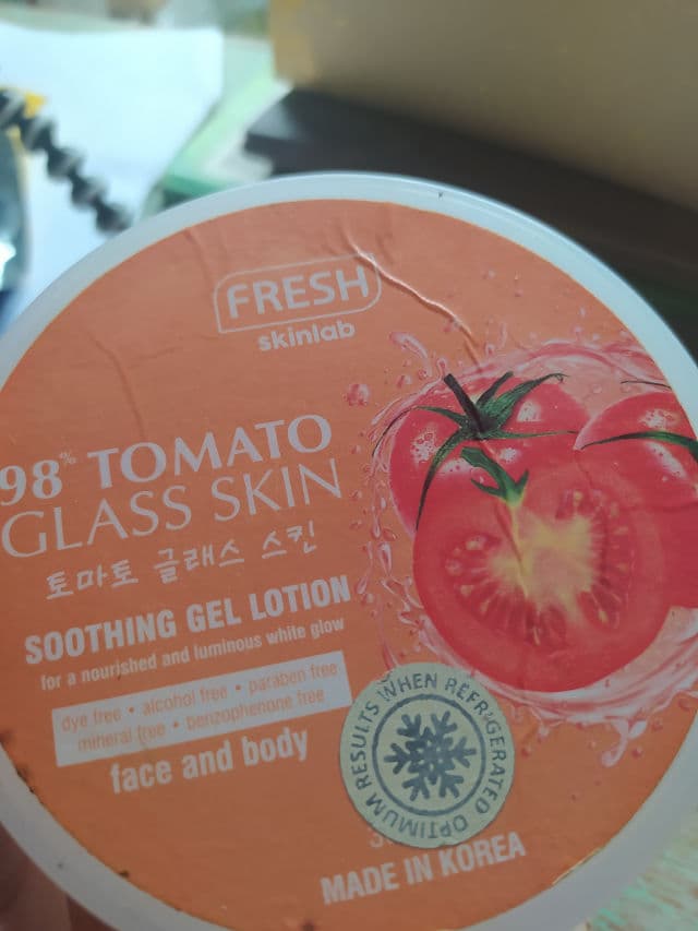 Fresh Skinlab Tomato Glass Skin Soothing Gel Lotion review photo by Sage