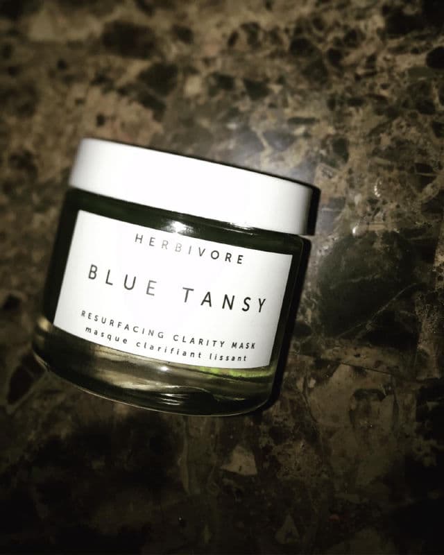 Herbivore Botanicals Blue Tansy AHA + BHA Resurfacing Clarity Mask review photo by Sasmi