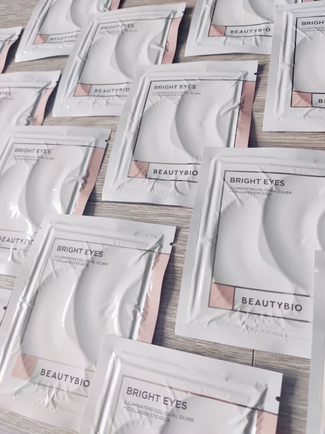 BeautyBio Bright Eyes Collagen-Infused Brightening Colloidal Silver Eye Masks review photo by Sati