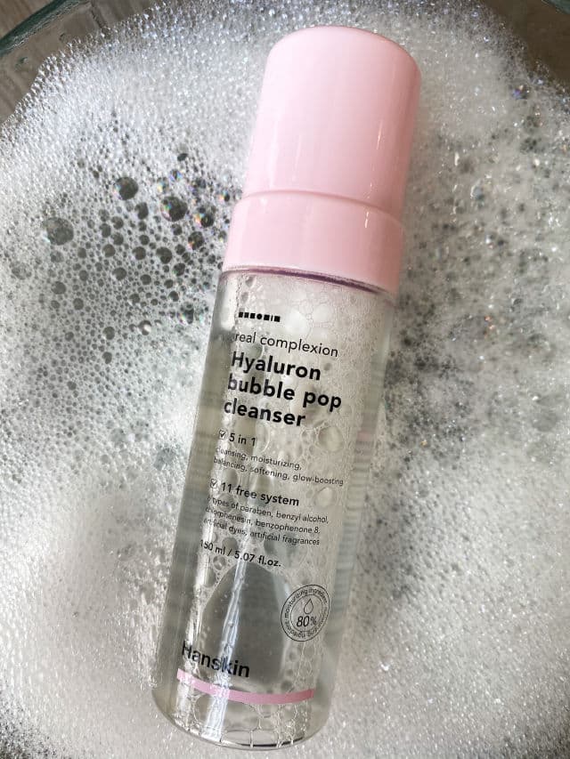HANSKIN Hyaluron Bubble Pop Cleanser review photo by SaturdayLychee
