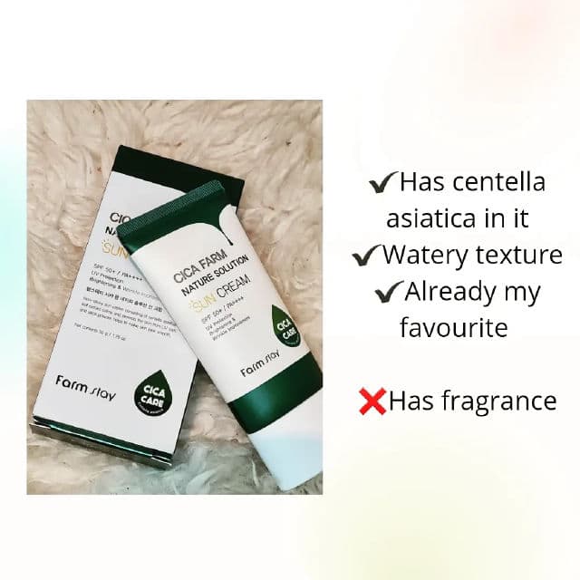Farmstay Cica Farm Nature Solution Sun Cream SPF 50+ /PA++++ review photo by Shahper