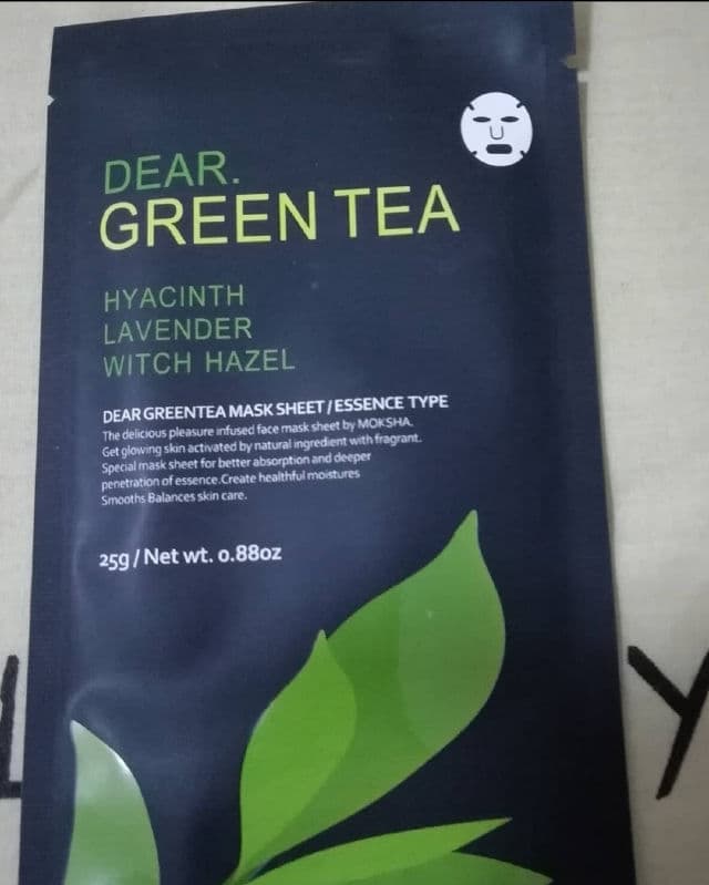 Moksha Dear Green Tea Mask Sheet review photo by Shalomgrace