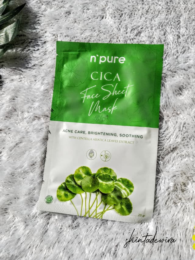 N'Pure Cica Face Sheet Mask review photo by ShintaDewiRA