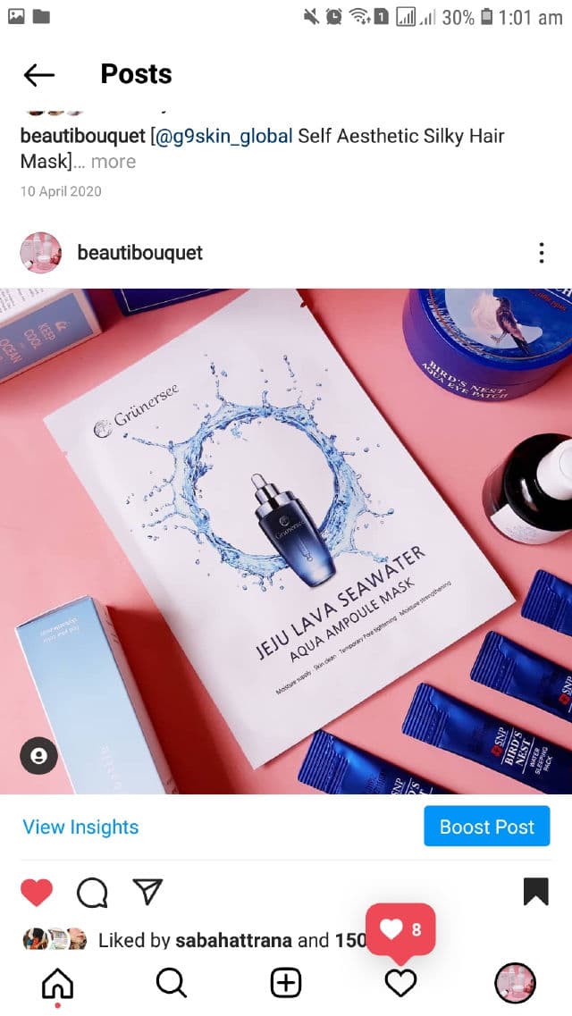 Grunersee Jeju Lava Seawater Aqua Ampoule Mask review photo by Sidd