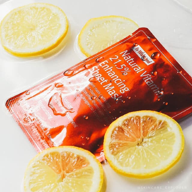 By WISHTREND Natural Vitamin 21.5% Enhancing Sheet Mask review photo by SkincareExplorer