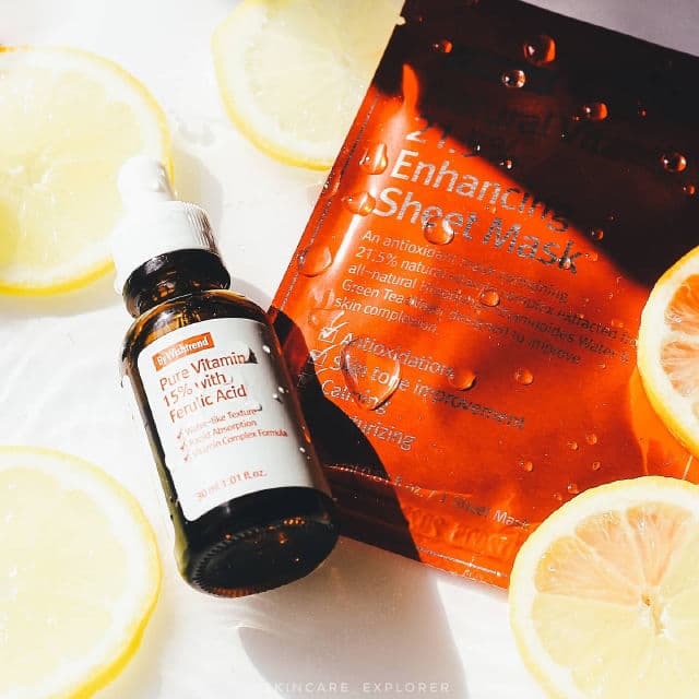 By WISHTREND Natural Vitamin 21.5% Enhancing Sheet Mask review photo by SkincareExplorer