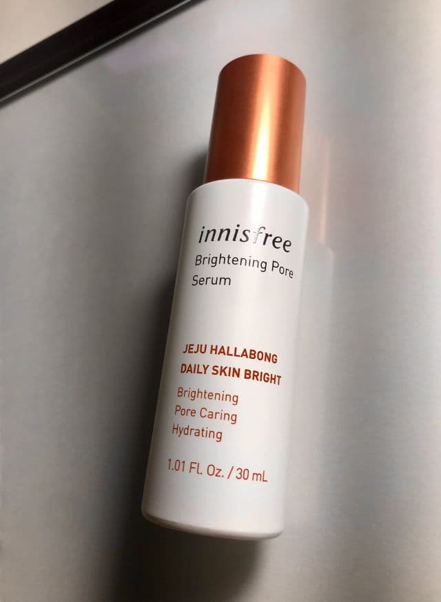 INNISFREE Brightening Pore Serum review photo by Skincareapprentice