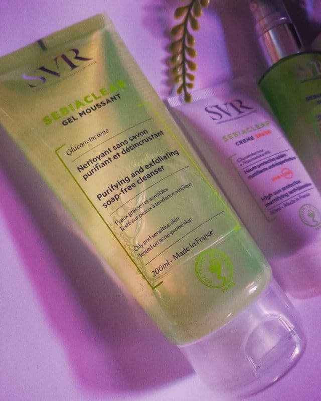 SVR Sebiaclear Foaming Gel review photo by SkincarebyNessa