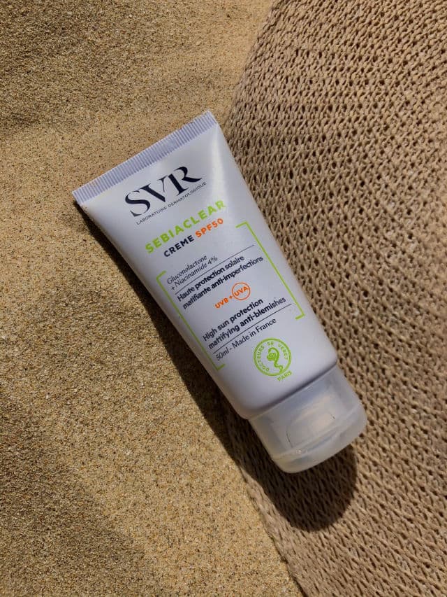 SVR Sebiaclear Creme SPF50 review photo by SkincarebyNessa