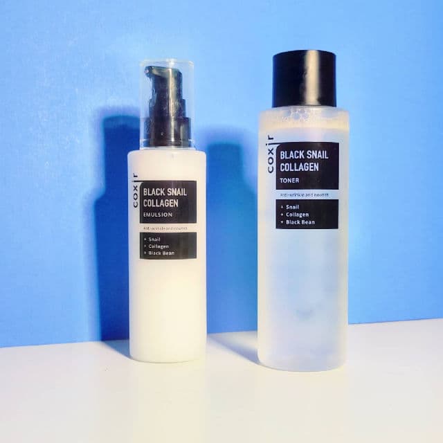 Coxir Black Snail Collagen Toner review photo by Skincareverse