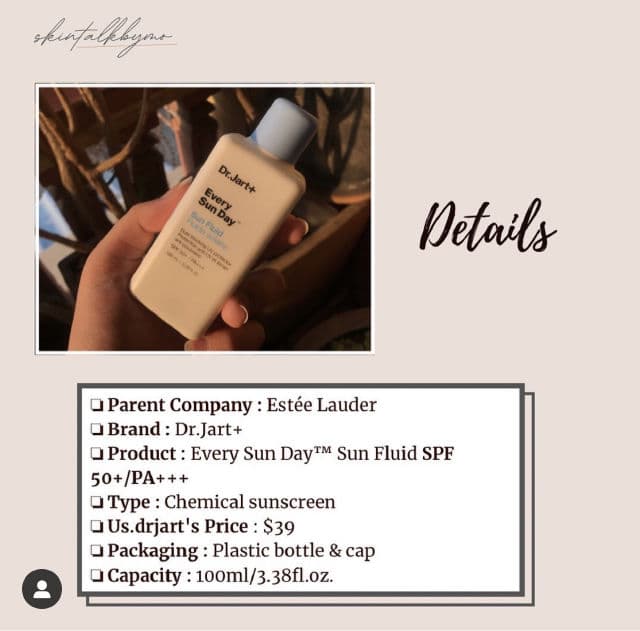 Dr. Jart+ Every Sun Day Fluide Solaire SPF 50+/PA+++ review photo by Skintalkbymo