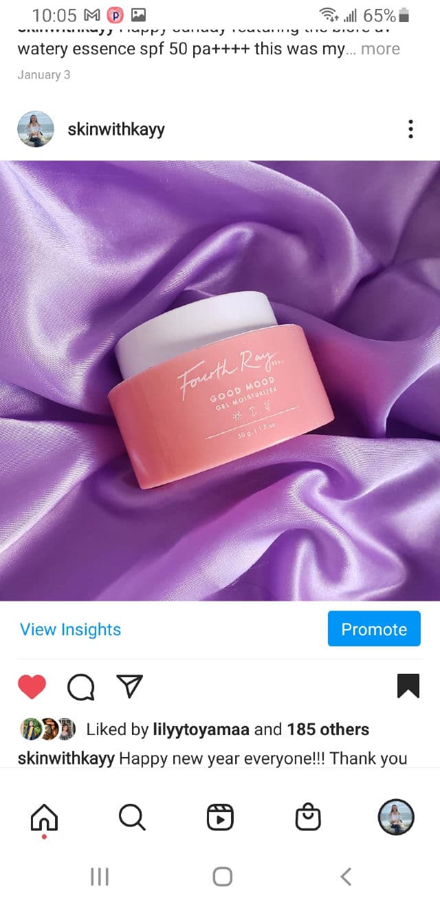 Fourth Ray Beauty Good Mood Gel Moisturizer review photo by Skinwithkayy