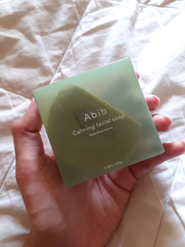 Abib Calming Facial Soap - Heartleaf Stone review photo by Suriskinsdiary