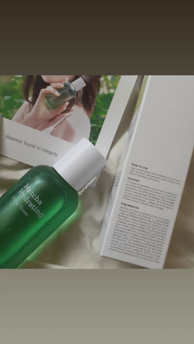 B_LAB Matcha Hydrating Facial Toner review photo by Suriskinsdiary