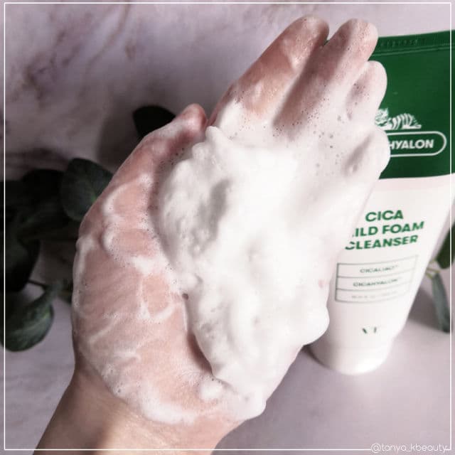 VT COSMETICS Cica Mild Foam Cleanser review photo by TanyaKbeauty