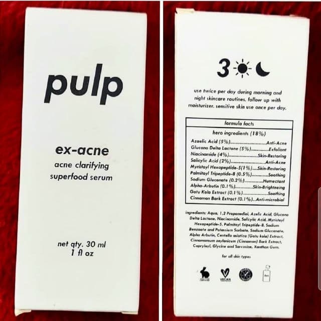 pulp Ex-Acne Acne Treatment Superfood Serum review photo by Tapaswini