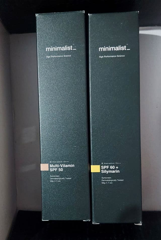 Minimalist SPF 60 + Silymarin review photo by Tapaswini