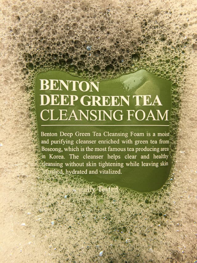 BENTON Deep Green Tea Cleansing Foam review photo by Teej