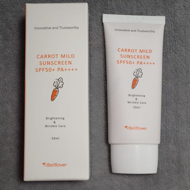 Bellflower Carrot Mild Sunscreen SPF50+/PA++++ review photo by Testandopinion