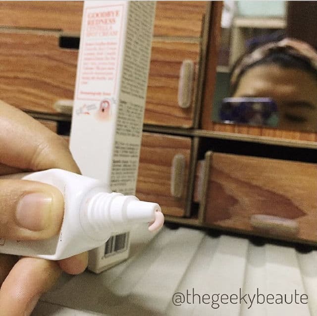 BENTON Goodbye Redness Centella Spot Cream review photo by TheGeekyBeaute