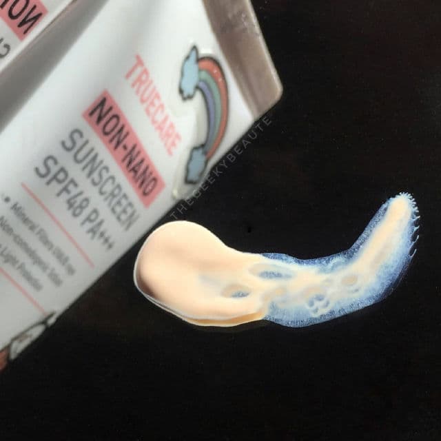 INNISFREE Truecare Non-Nano Sunscreen SPF48 PA+++ review photo by TheGeekyBeaute