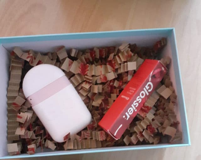 Glossier Cherry Balm Dotcom review photo by Thespright