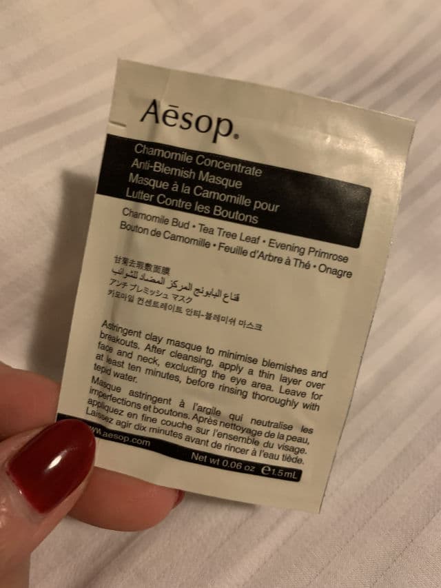 Aesop Chamomile Concentrate Anti-Blemish Masque review photo by Unadon