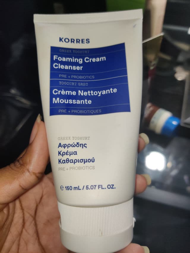 Korres Greek Yoghurt Foaming Cream Cleanser review photo by Voluptuous