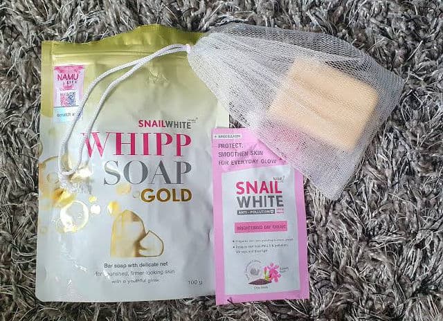 Snail White Whipp Soap Gold review photo by Warren