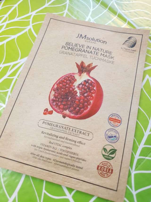 JMsolution Believe In Nature Pomegranate Mask review photo by Weismann
