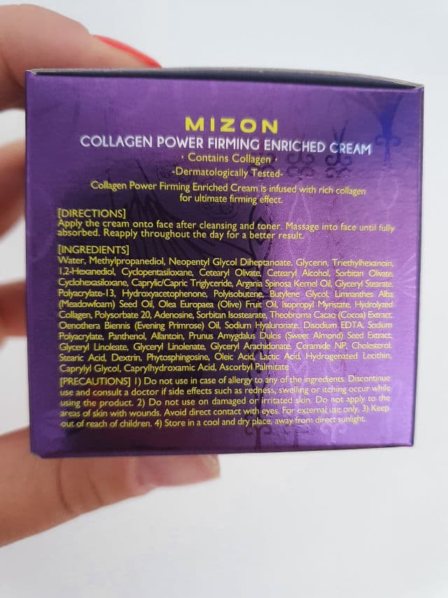 Mizon Collagen Power Lifting Cream review photo by WhatTheSkinNeeds