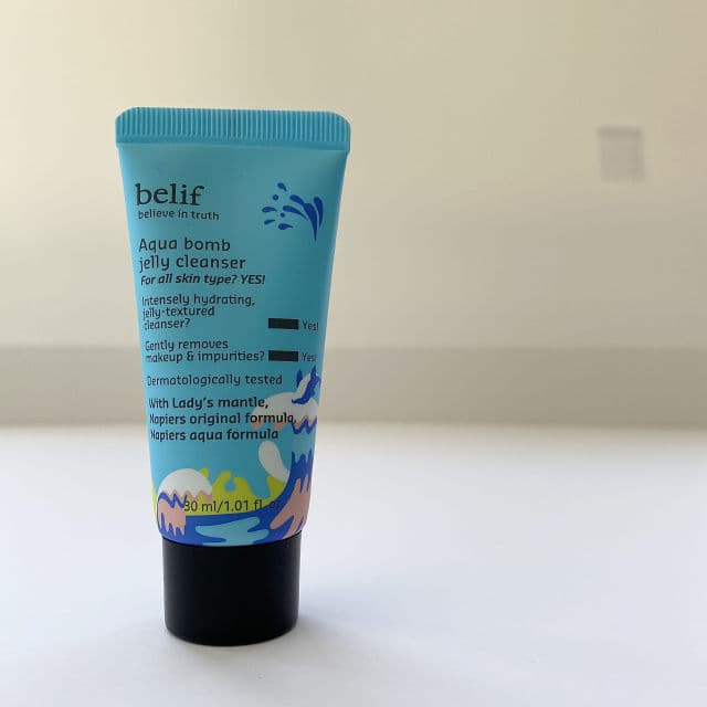 belif Aqua Bomb Jelly Cleanser review photo by Winnietriesit