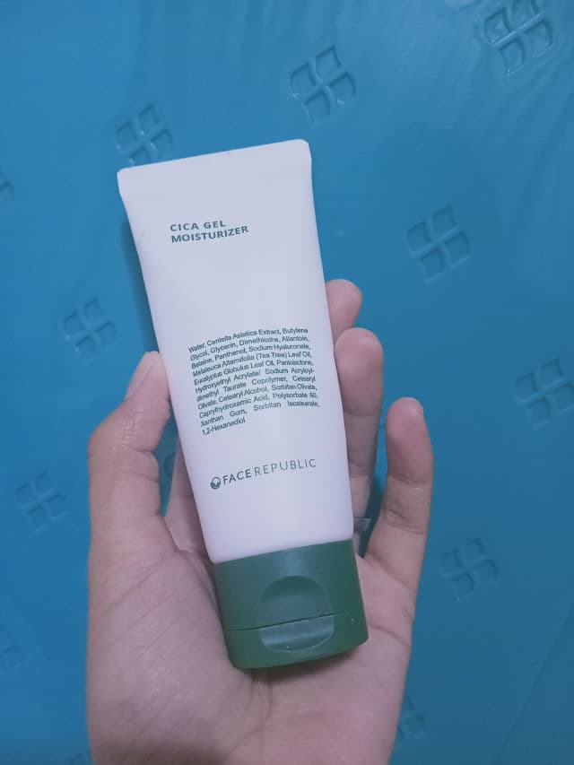Face Republic Cica Gel Moisturizer review photo by Yseol
