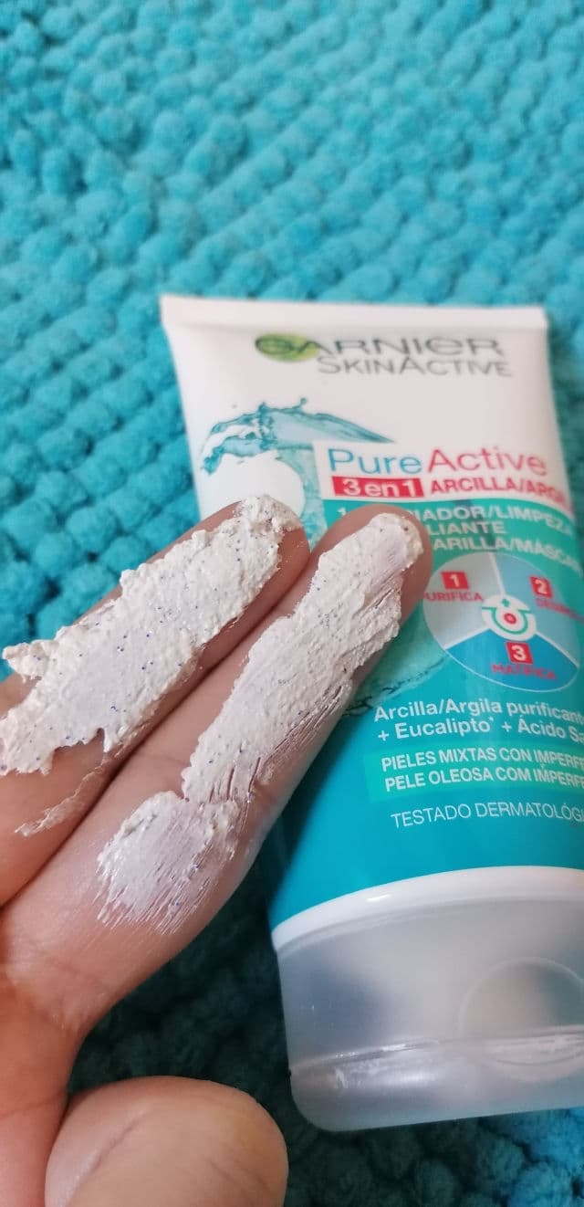 Garnier Pure Active 3in1 Clay Wash Scrub Mask Oily Skin review photo by ZoeLu