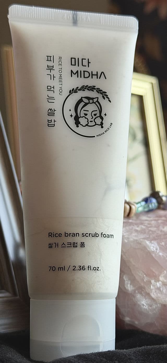 Midha Rice Foam Cleanser review photo by Asmei