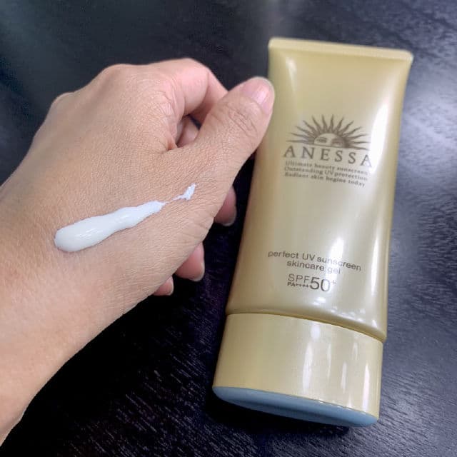 Shiseido Anessa Perfect UV Sunscreen Skincare Gel SPF50+ PA++++ review photo by abc1111