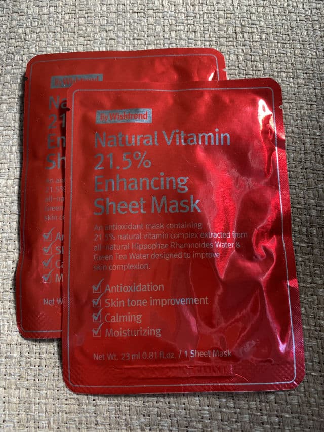 By WISHTREND Natural Vitamin 21.5% Enhancing Sheet Mask review photo by aeriellle