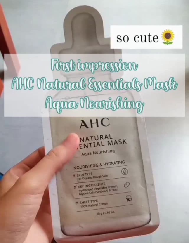 AHC Natural Essential Mask Aqua Nourishing review photo by ainanfdl