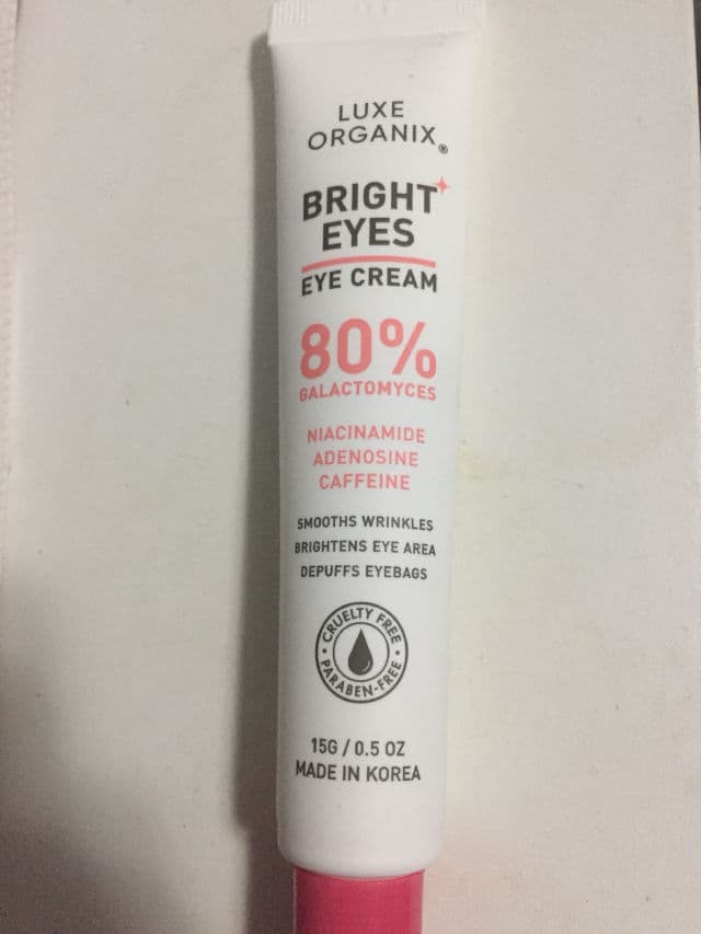 Luxe Organix Bright Eyes Eye Cream 80% Galactomyces review photo by alexamarie97