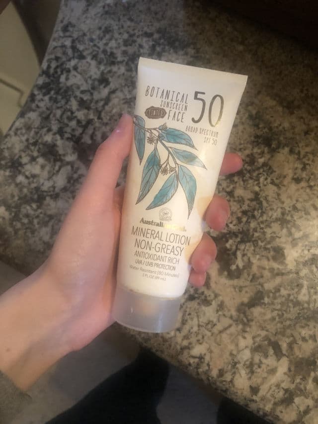 Australian Gold Botanical SPF 50 Tinted Face Mineral Lotion review photo by amg3268
