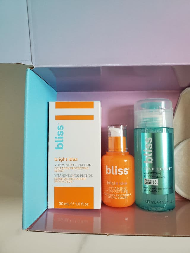 Bliss Bright Idea Vitamin C + Tri-Peptide Face Serum review photo by anamishublog