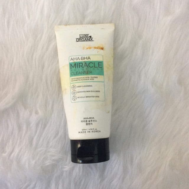 Luxe Organix Miracle Solutions Cleanser AHA/BHA Deep Pore Cleansing & Brightening review photo by angegege
