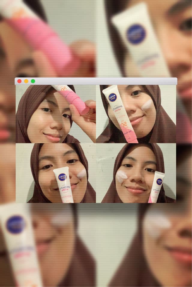 Nivea Sun Protect & White Instant Aura Serum SPF50+PA++++ review photo by aprianiamr