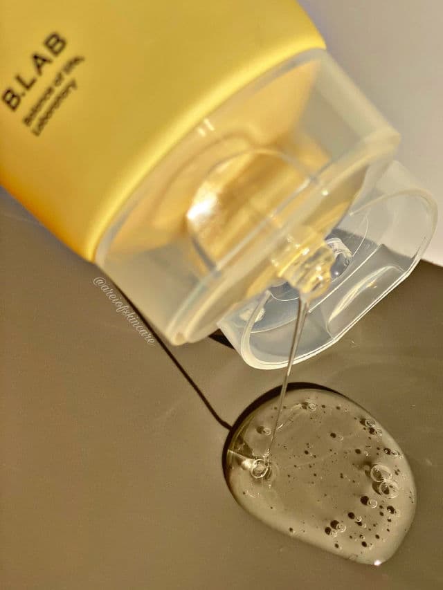 B_LAB Cica Barrier 5.5 Gel Cleanser review photo by areiofskincare