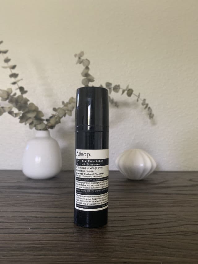 Aesop Avail Facial Lotion with Sunscreen SPF 25 review photo by aroseisarose