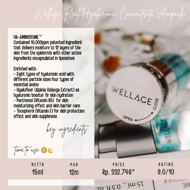 Wellage Real Hyaluronic Concentrate Ampoule review photo by auliyaaaara