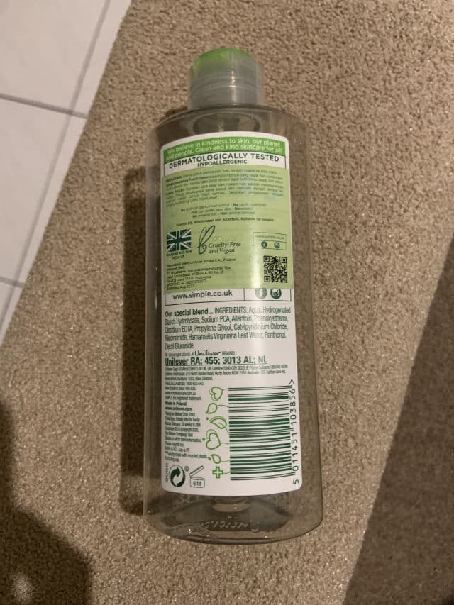 Simple Soothing Facial Toner review photo by barly