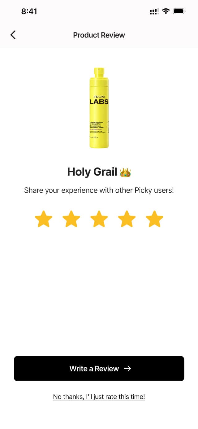 FROMLABS Protein Capsule Hair Repair Leave In Conditioner for Frizz and Heat Protection review photo by Smerlyn 