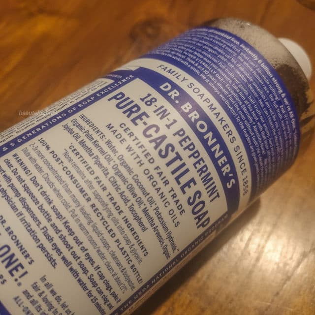 Dr. Bronner's Peppermint - Pure-Castile Liquid Soap review photo by beautelogbook
