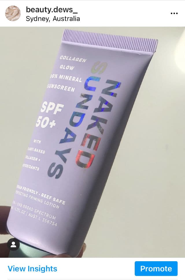 Naked Sundays SPF50+ Collagen Glow 100% Mineral Lotion review photo by beautydews